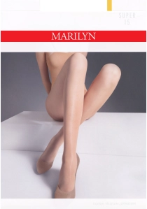Rajstopy Marilyn super 15 gładkie klasyczne S, M, L mały klin