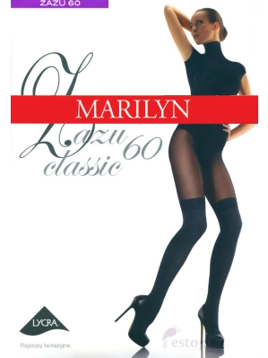 Rajstopy Zazu Classic 60 den Marilyn S, M, L, mały klin