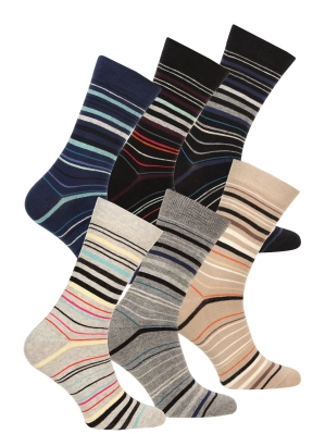 Skarpety bawełniane  męskie kolorowe fx8017